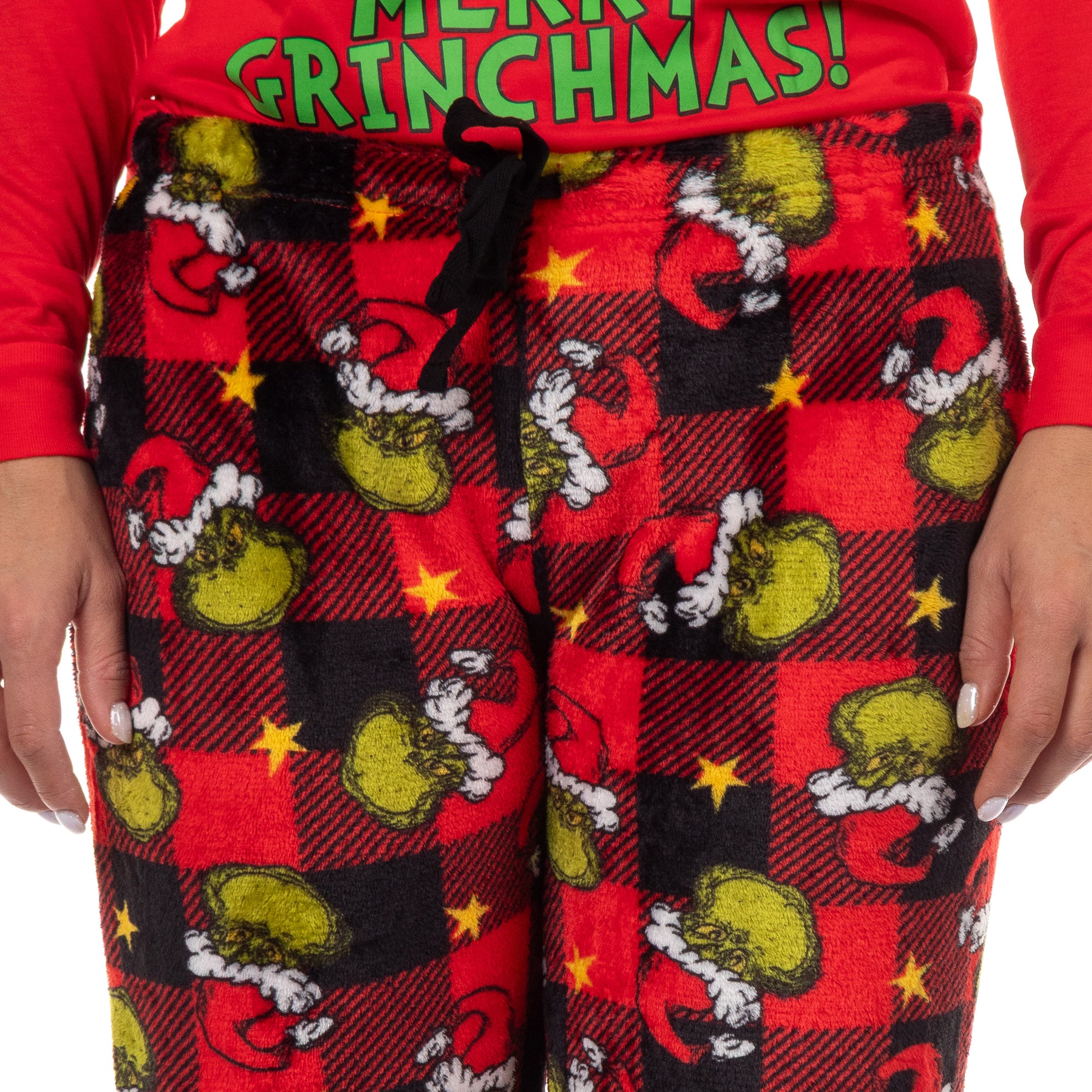 Dr. Seuss The Grinch Pajamas Buffalo Plaid Matching Family Sleepwear