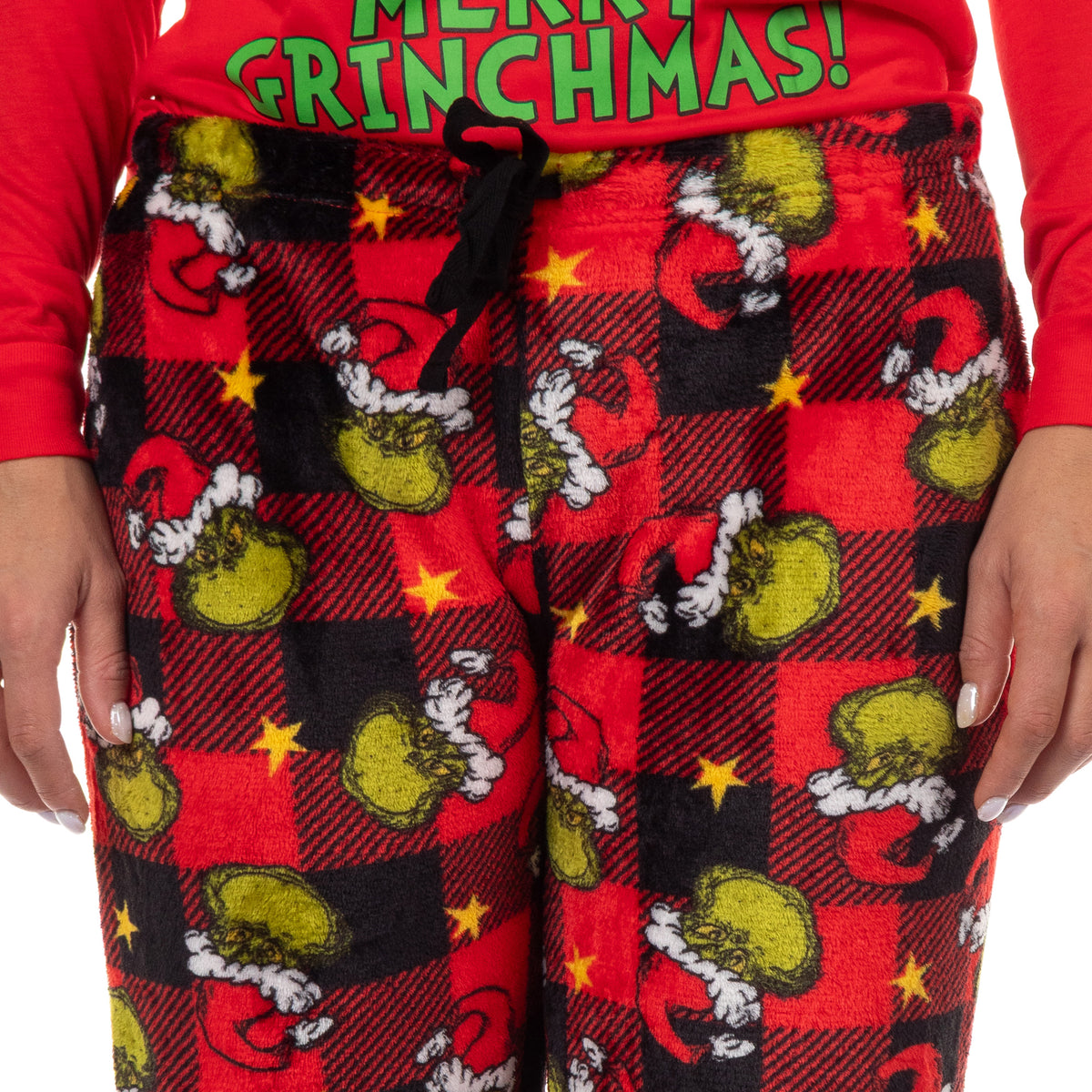 Dr. Seuss The Grinch Pajamas Buffalo Plaid Matching Family Sleepwear