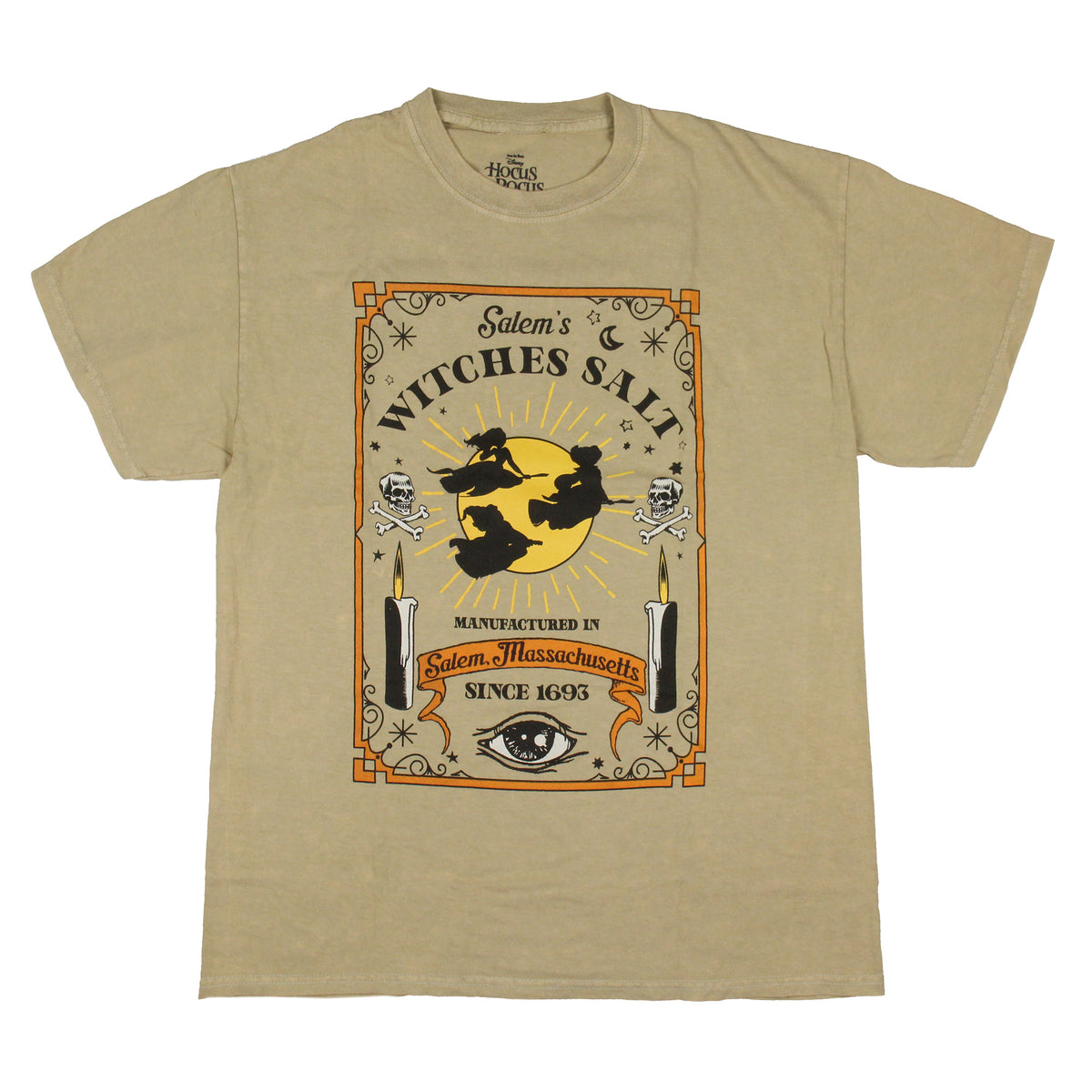 Disney Women's Juniors Hocus Pocus Salem's Witches Salt Short Sleeve T-Shirt