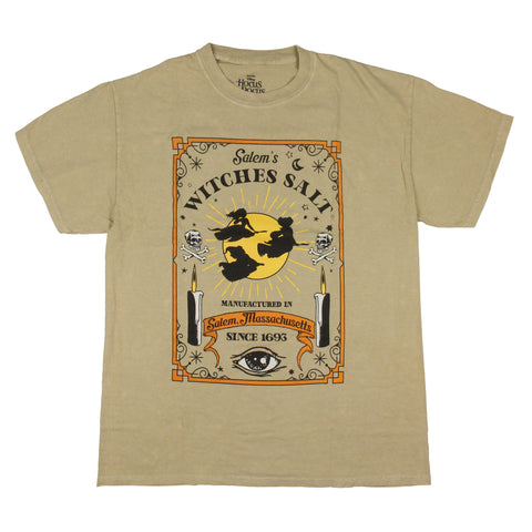Disney Women's Juniors Hocus Pocus Salem's Witches Salt Short Sleeve T-Shirt