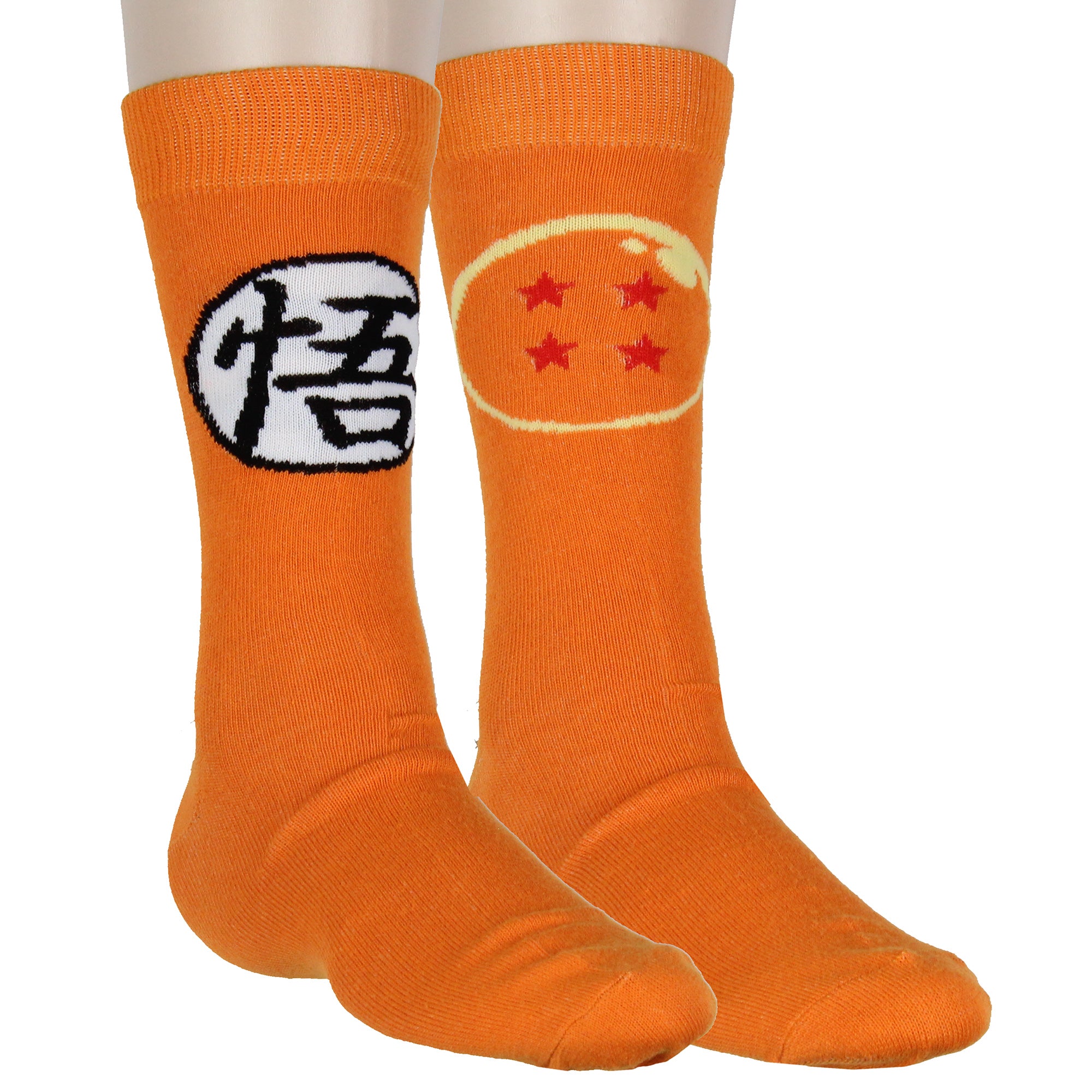 Dragon Ball Z 2-Pack Casual Novelty Goku Men's Crew Socks Shoe Size 8-12