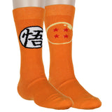 Dragon Ball Z 2-Pack Casual Novelty Goku Men's Crew Socks Shoe Size 8-12