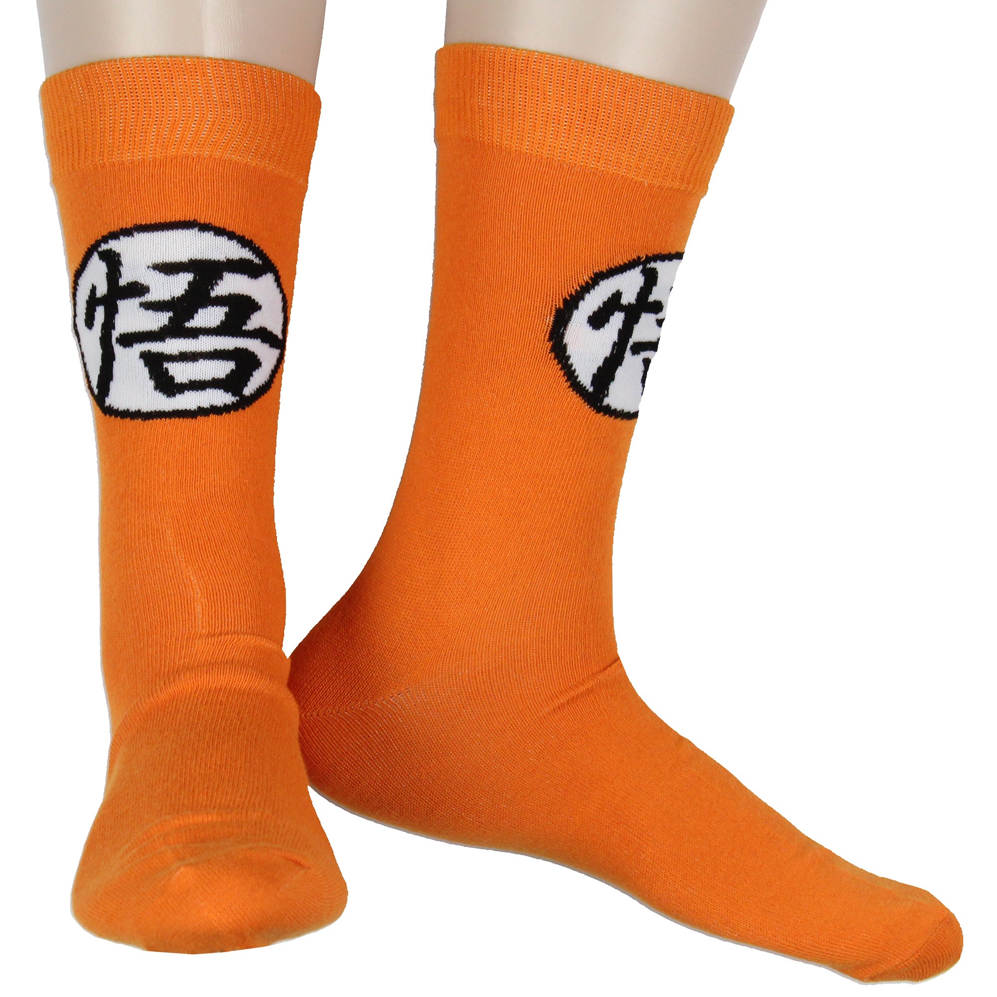Dragon Ball Z 2-Pack Casual Novelty Goku Men's Crew Socks Shoe Size 8-12