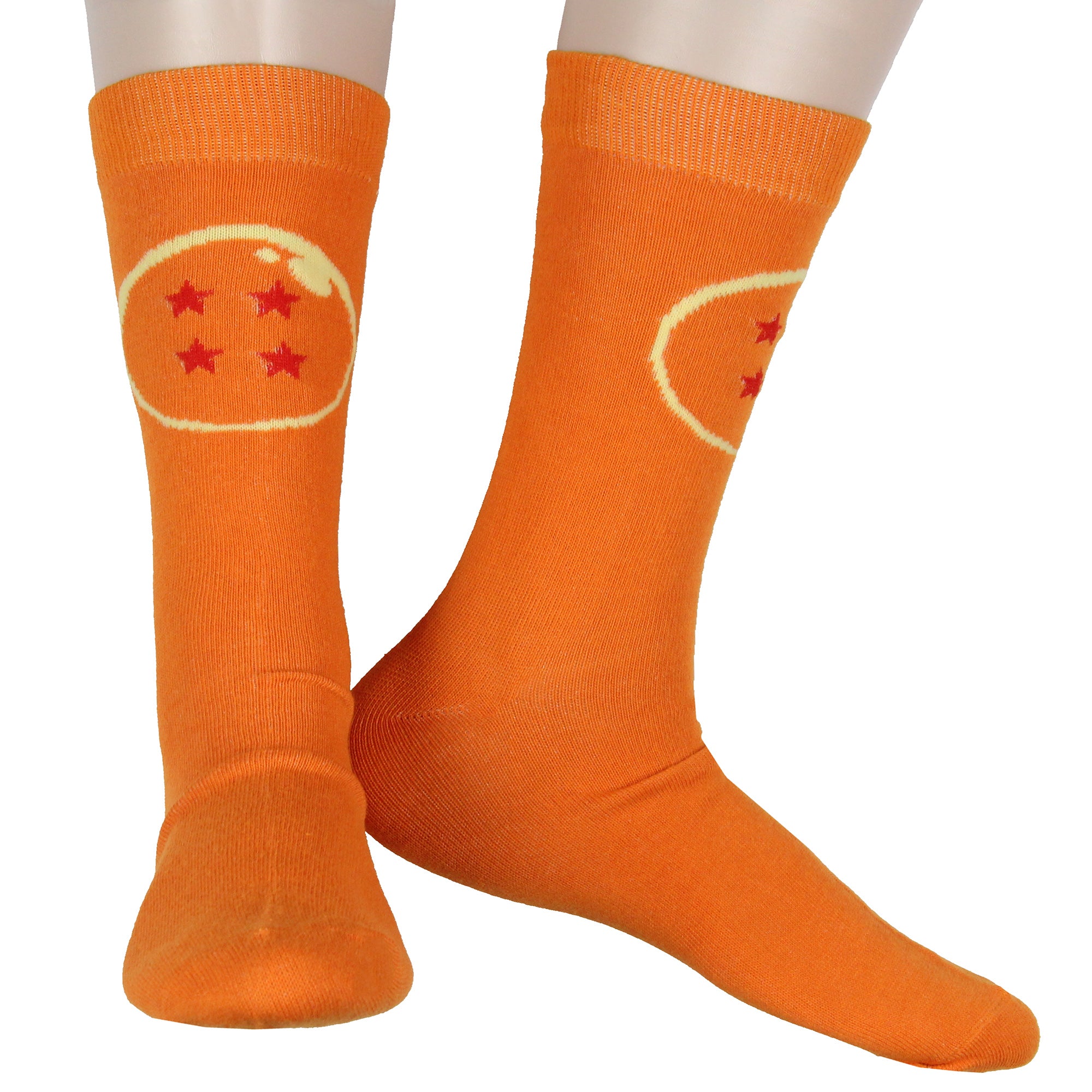 Dragon Ball Z 2-Pack Casual Novelty Goku Men's Crew Socks Shoe Size 8-12