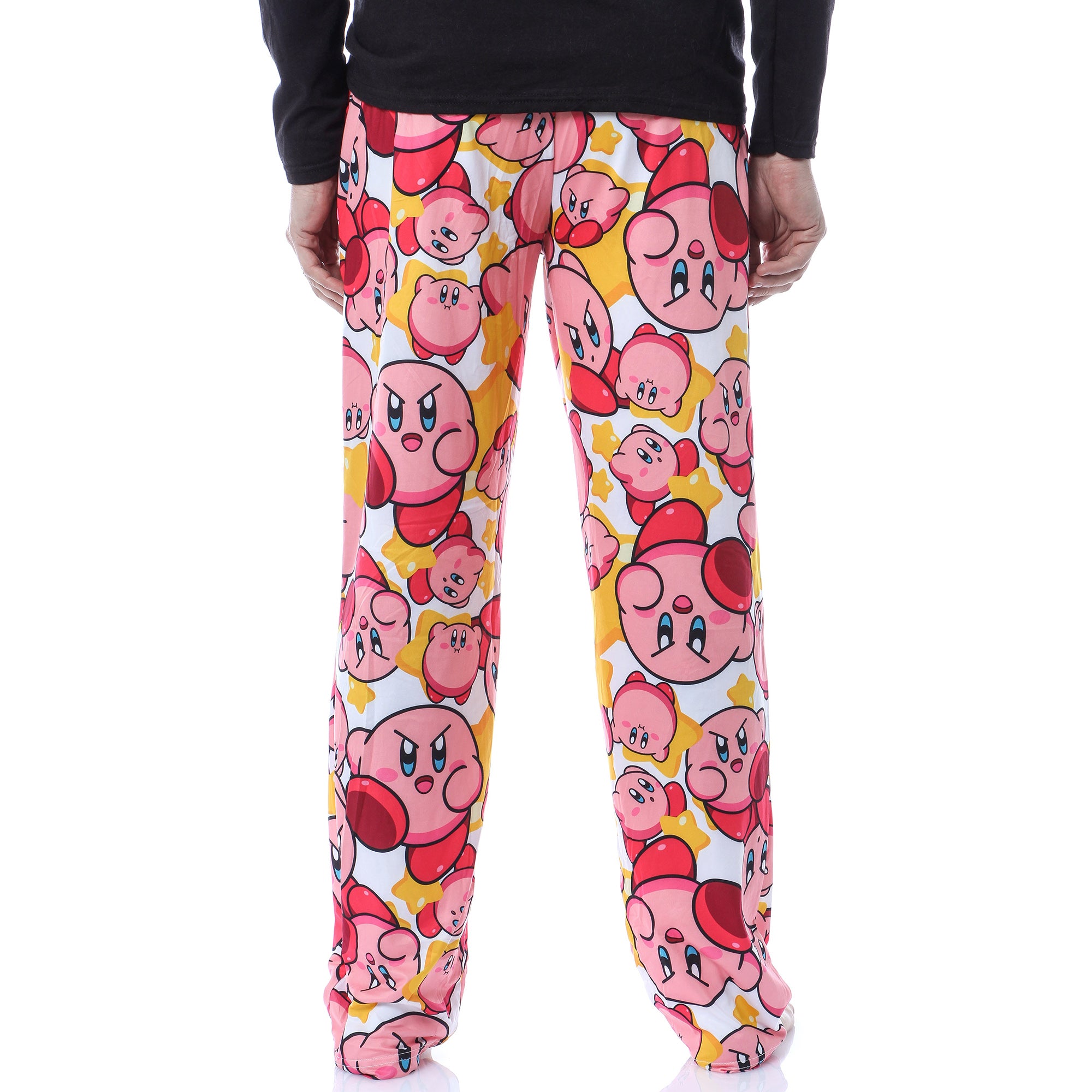 Nintendo Kirby Video Game Men's Allover Character Pattern Pajama Pants