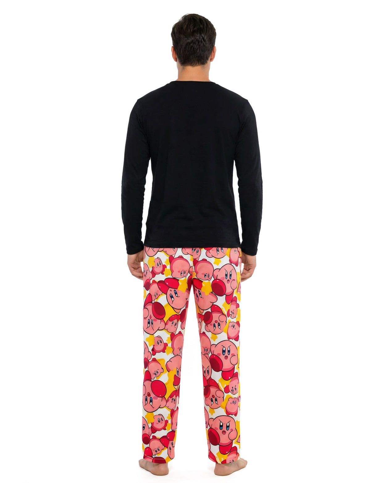 Nintendo Kirby Video Game Men's Allover Character Pattern Pajama Pants