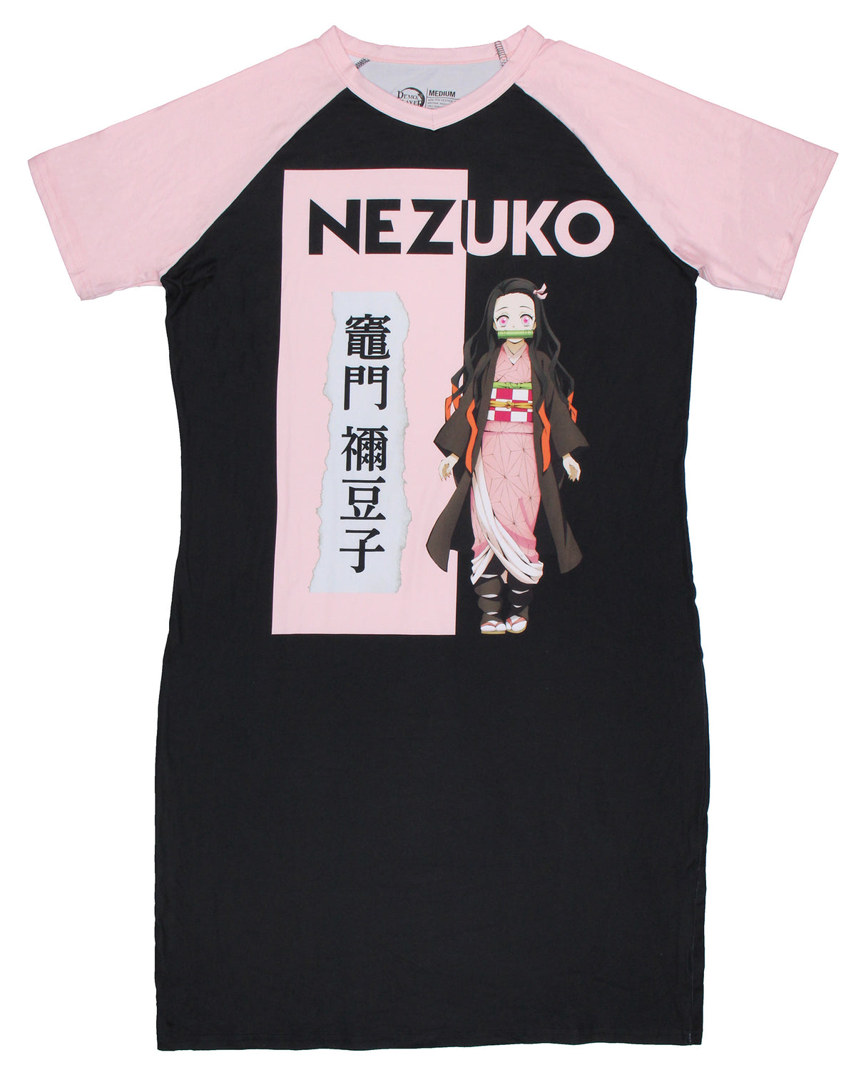 Demon Slayer Women's Nezuko Kamado Anime Character Pajama Sleep Shirt