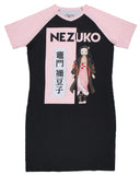 Demon Slayer Women's Nezuko Kamado Anime Character Pajama Sleep Shirt