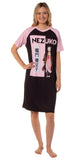 Demon Slayer Women's Nezuko Kamado Anime Character Pajama Sleep Shirt