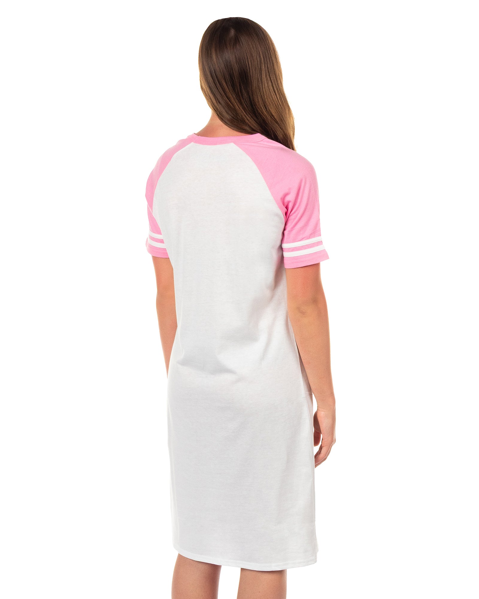 Nintendo Kirby Pajama Women's Short Sleeve Varsity Raglan Nightgown