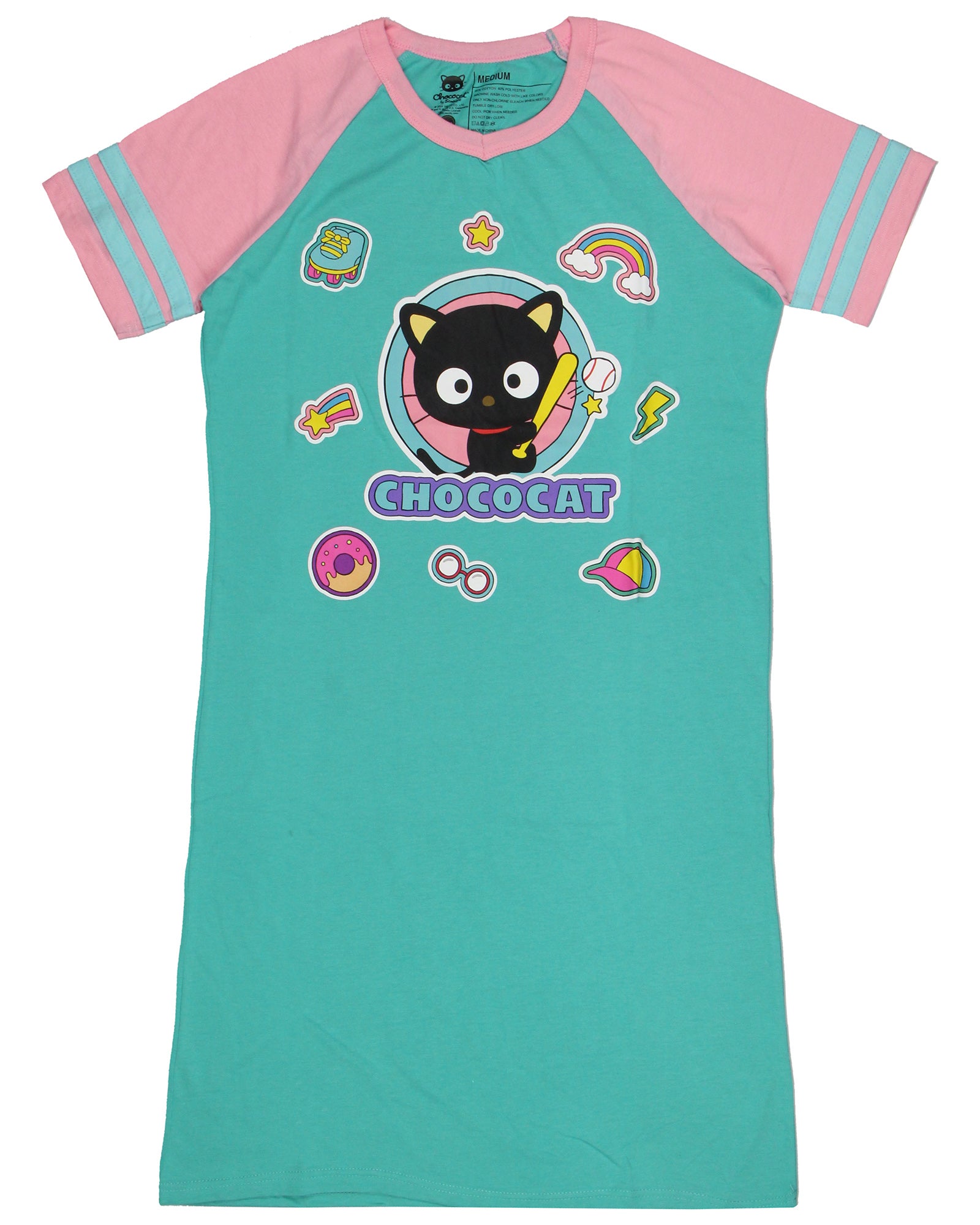 Sanrio Hello Kitty and Friends Women's Varsity Pajama Sleep Shirt