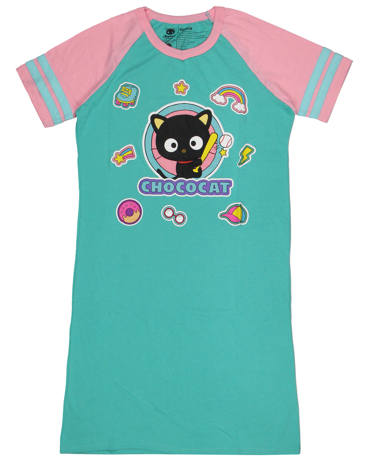 Sanrio Hello Kitty and Friends Women's Varsity Pajama Sleep Shirt