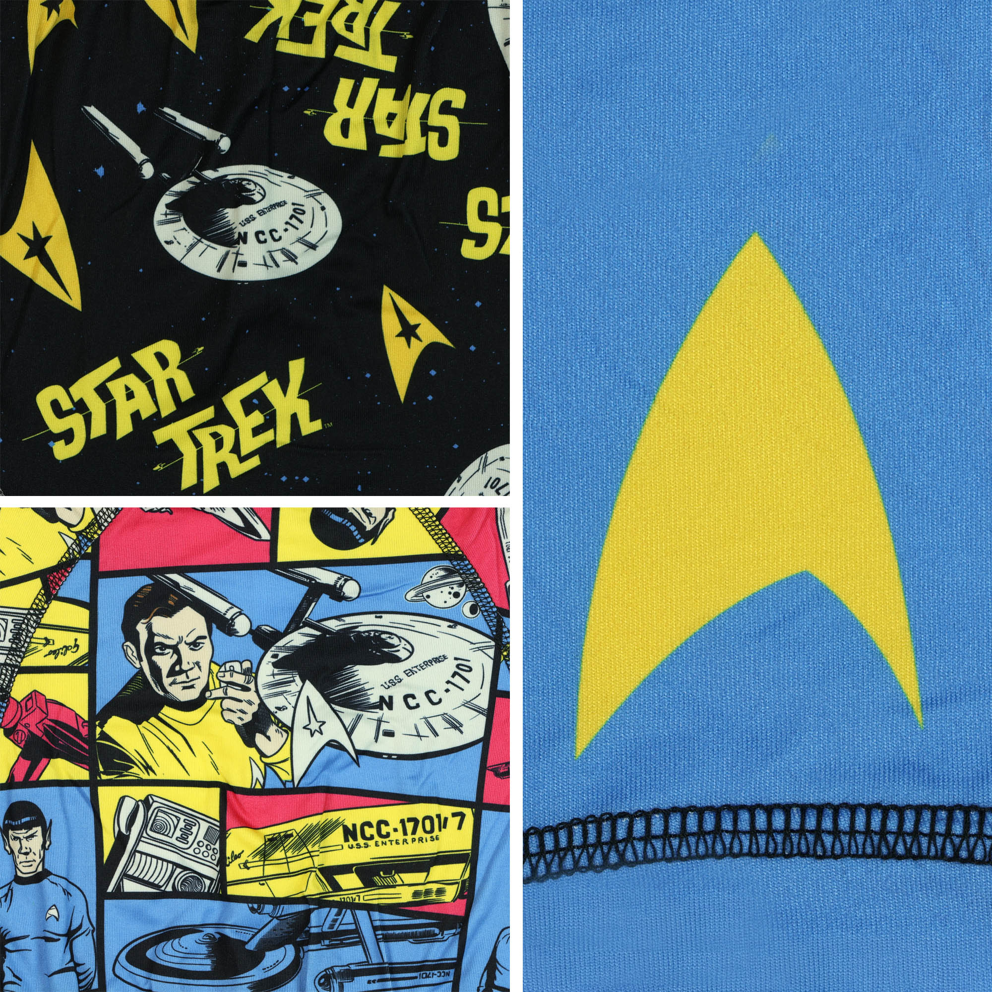 Star Trek Boxer Briefs Men's USS Enterprise 3 Pack Underwear