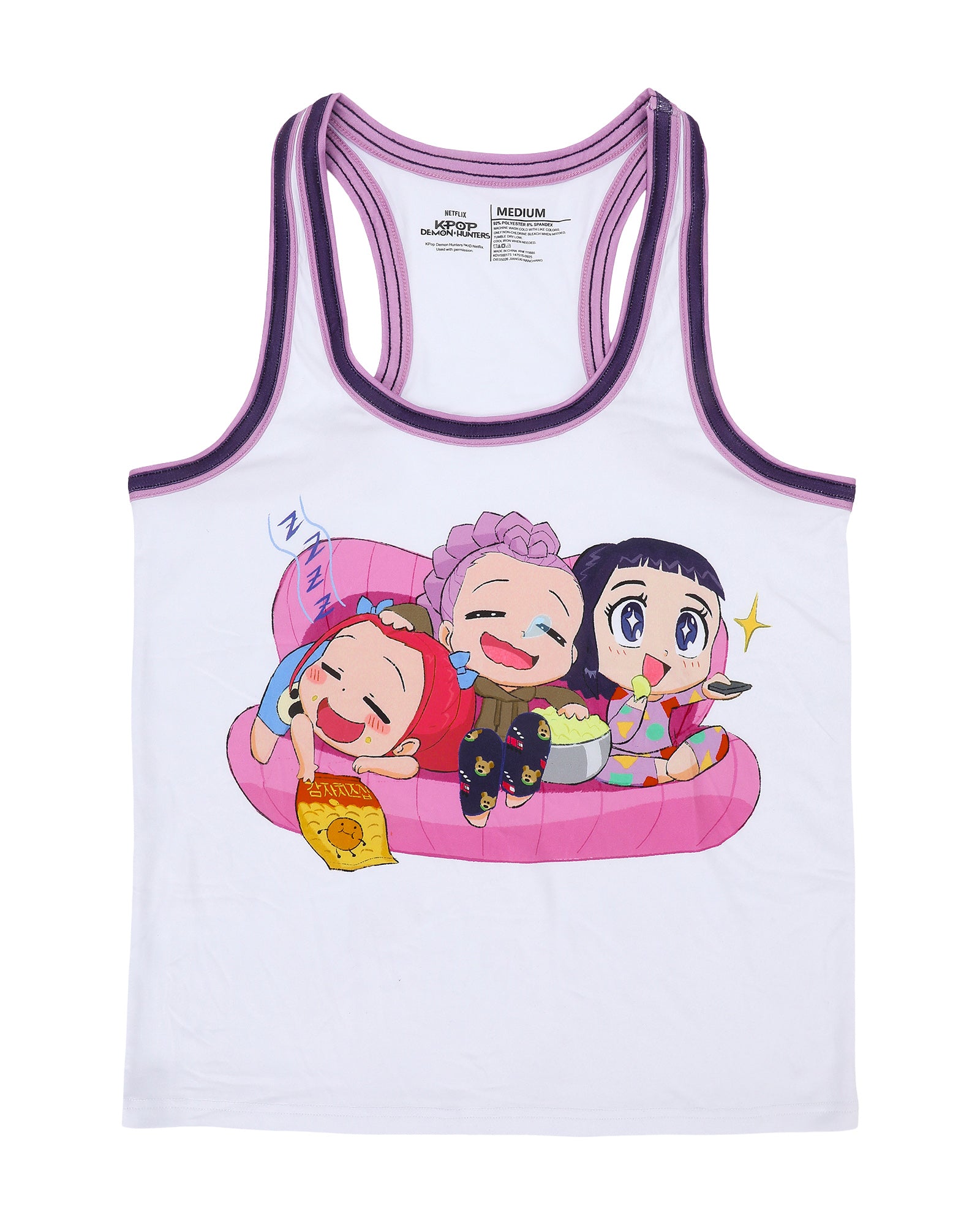 KPop Demon Hunters Pajamas Junior Women's 2 Piece Tank Top Pajama Set