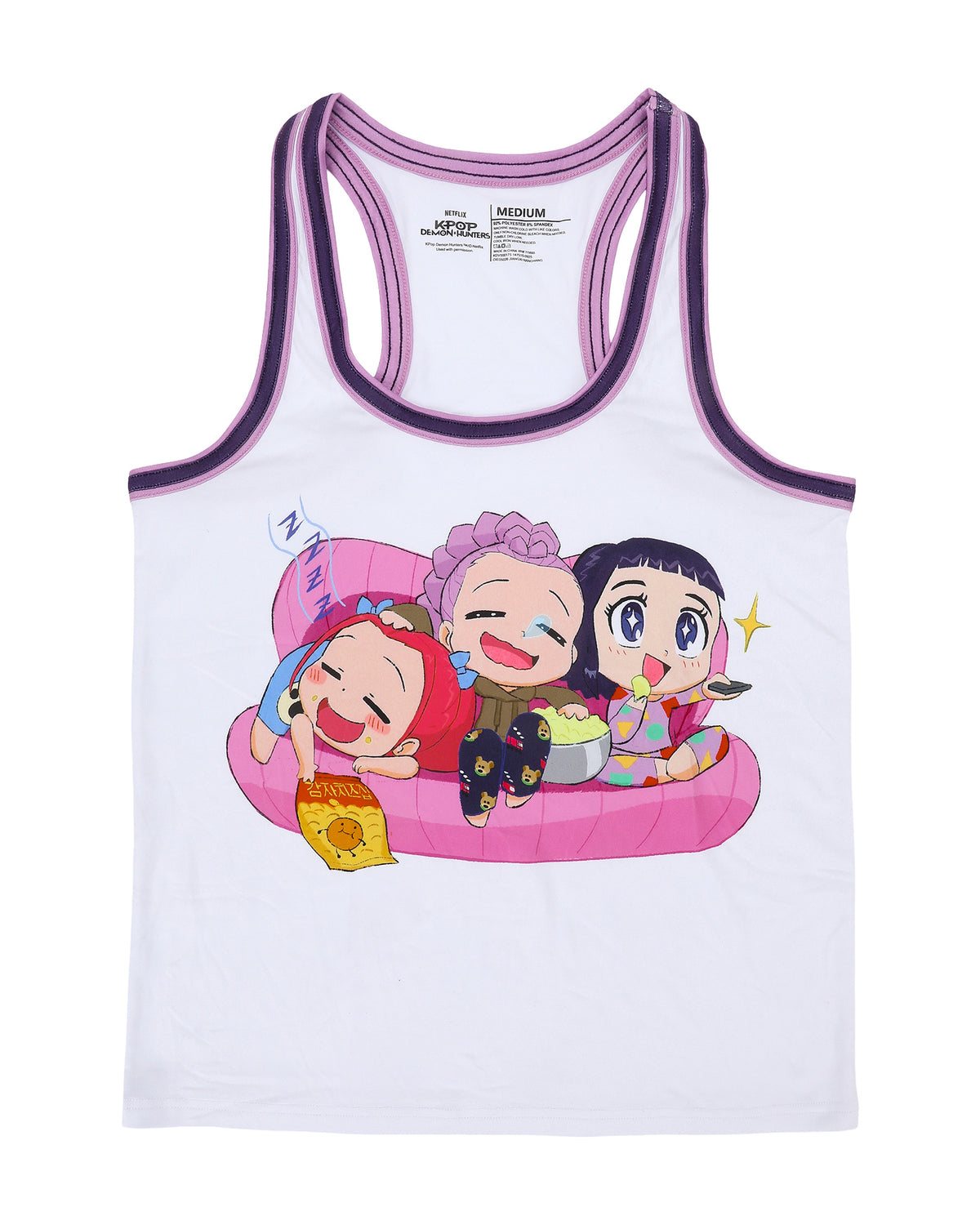 KPop Demon Hunters Pajamas Junior Women's 2 Piece Tank Top Pajama Set
