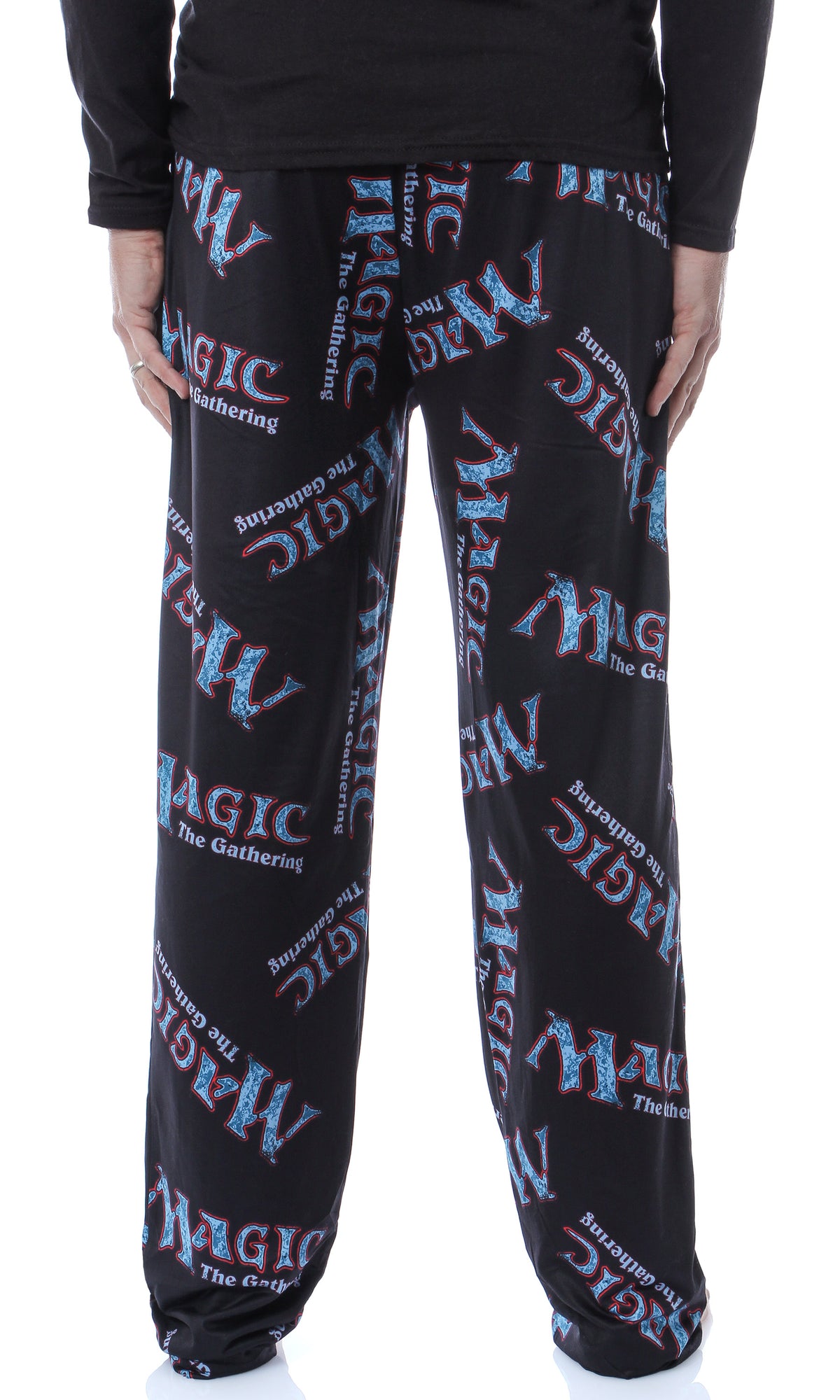 Magic The Gathering Card Game Men's Allover Logo Pajama Pants
