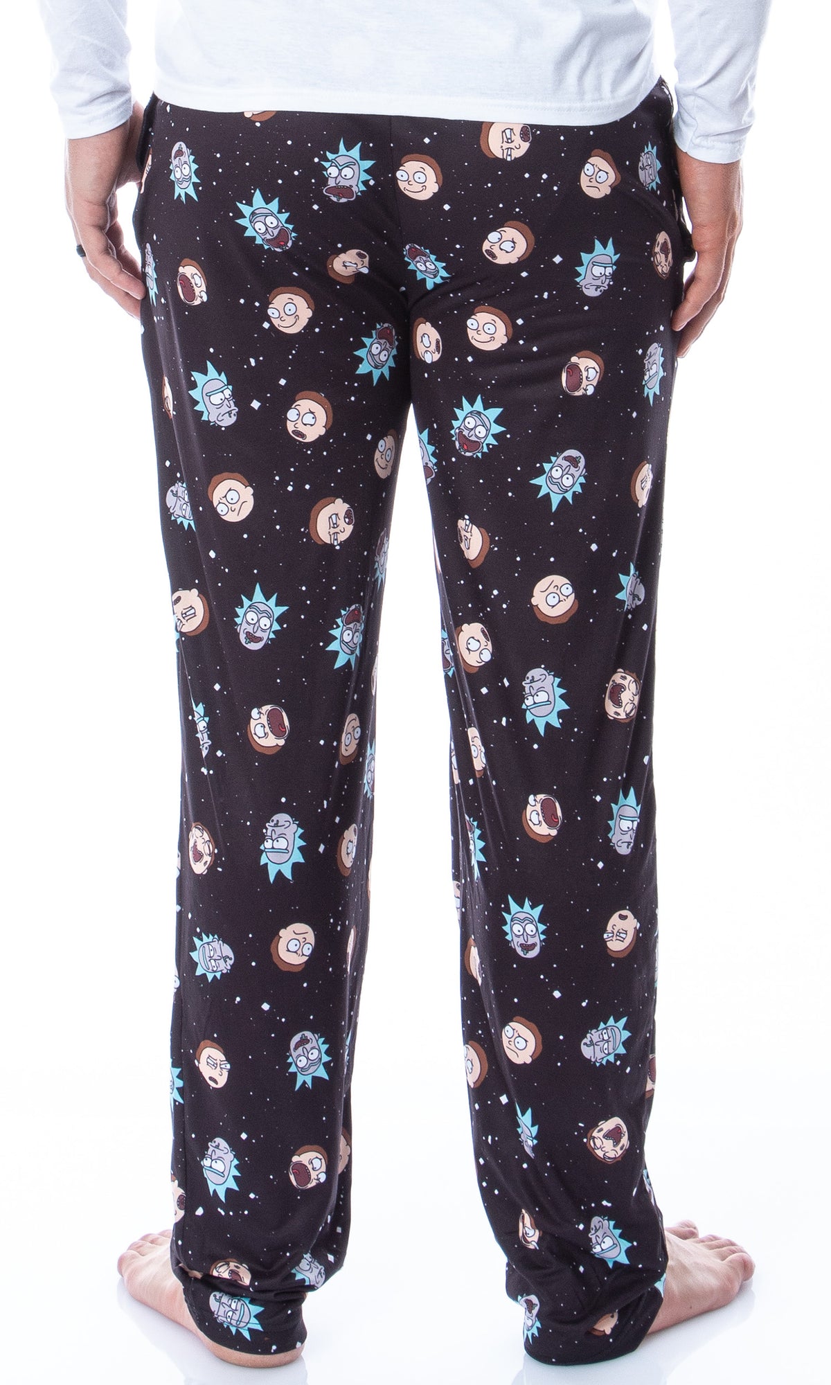 Rick and Morty Mens' Face Expressions Toss Print Pajama Sleep Lounge Pants