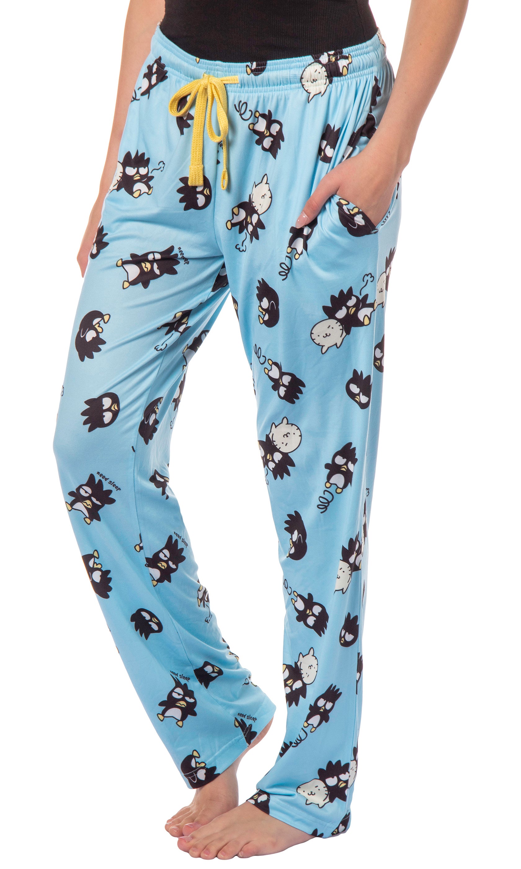 Women's Sanrio Hello Kitty And Friends Badtz Maru And Hana-Maru Pajama Pants