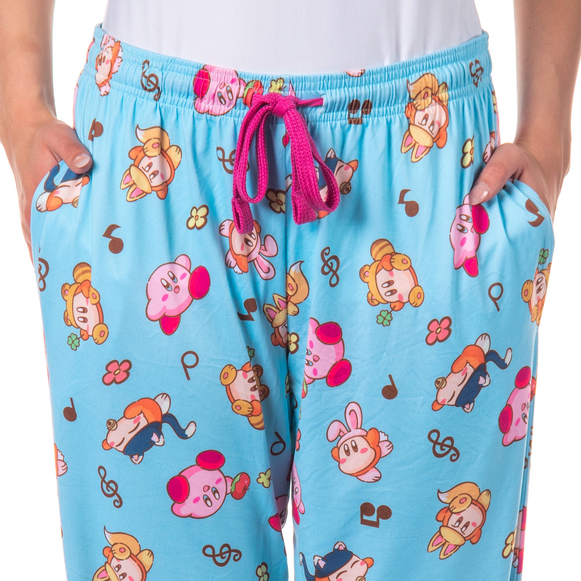 Kirby Women's Pajama Pants Character Costumes Adult Lounge Sleep Bottoms