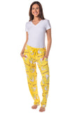 Bananya Women's Bananya Cat and Title All Over Print Lounge Pajama Pants