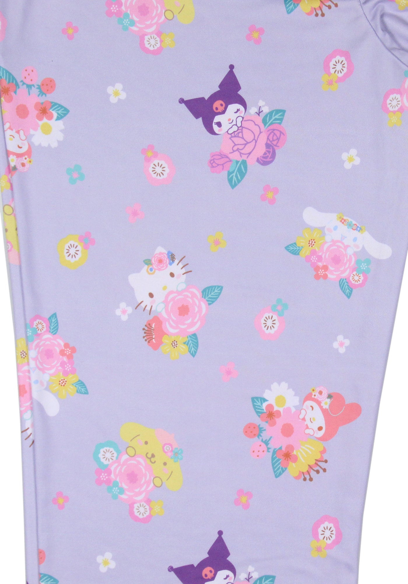 Women's Sanrio Hello Kitty And Friends My Melody Kuromi Floral Pajama Pants