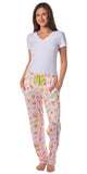 Sanrio Keroppi Women's Pajama Pants Allover Print Adult Lounge Sleep Bottoms