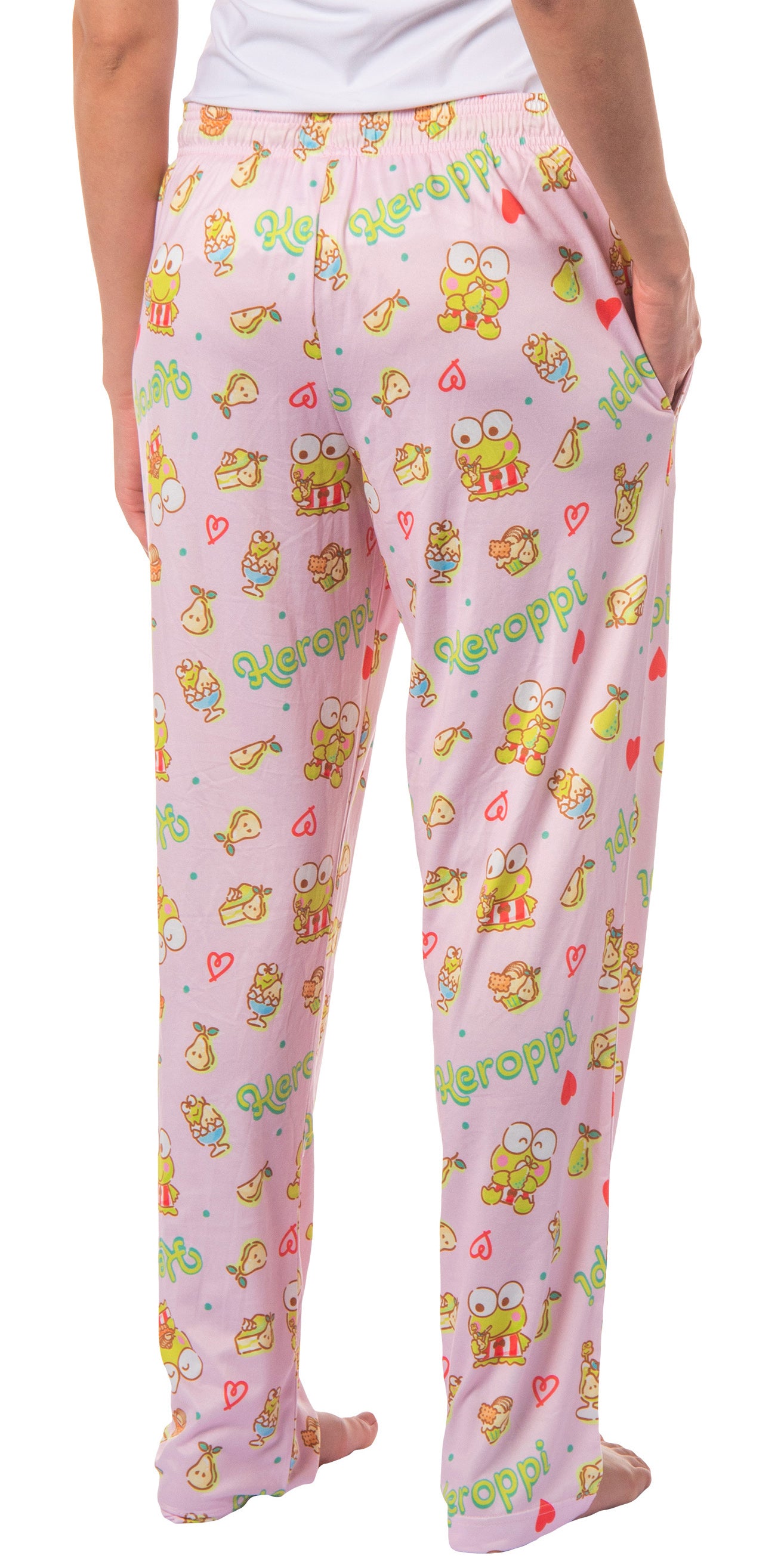 Sanrio Keroppi Women's Pajama Pants Allover Print Adult Lounge Sleep Bottoms
