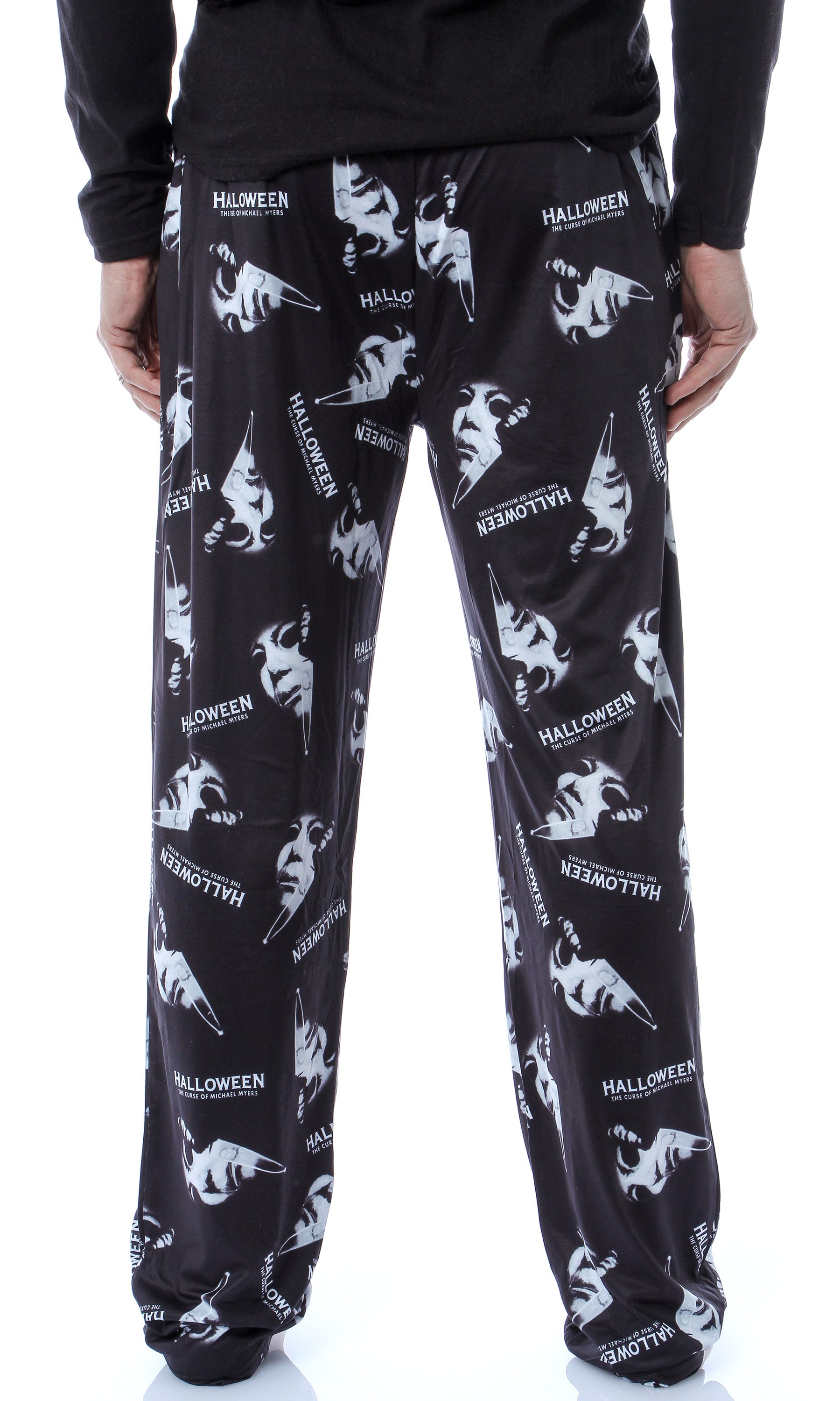 Halloween Michael Myers Men's Horror Film Allover Pattern Pajama Pants