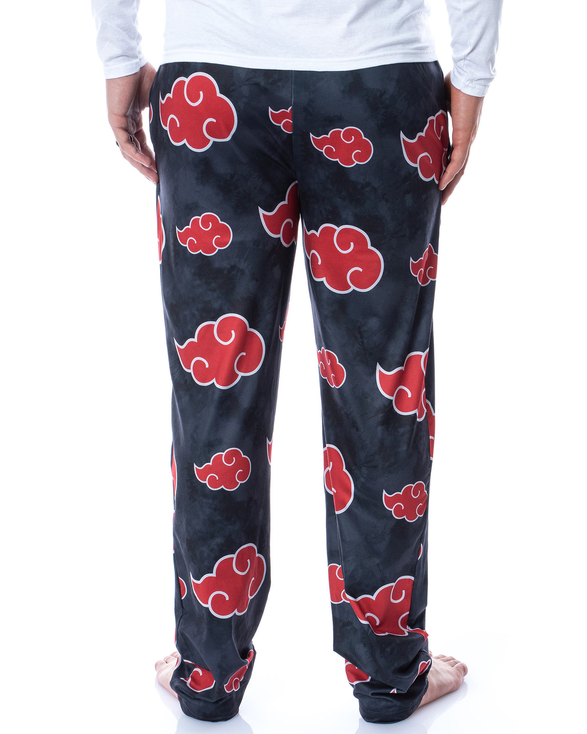 Naruto Shippuden Mens' Akatsuki Clouds Pajama Sleep Lounge Pants