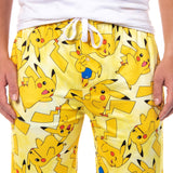 Pokemon Men's Pikachu Allover Character Subtle Tie Dye Adult Pajama Pants