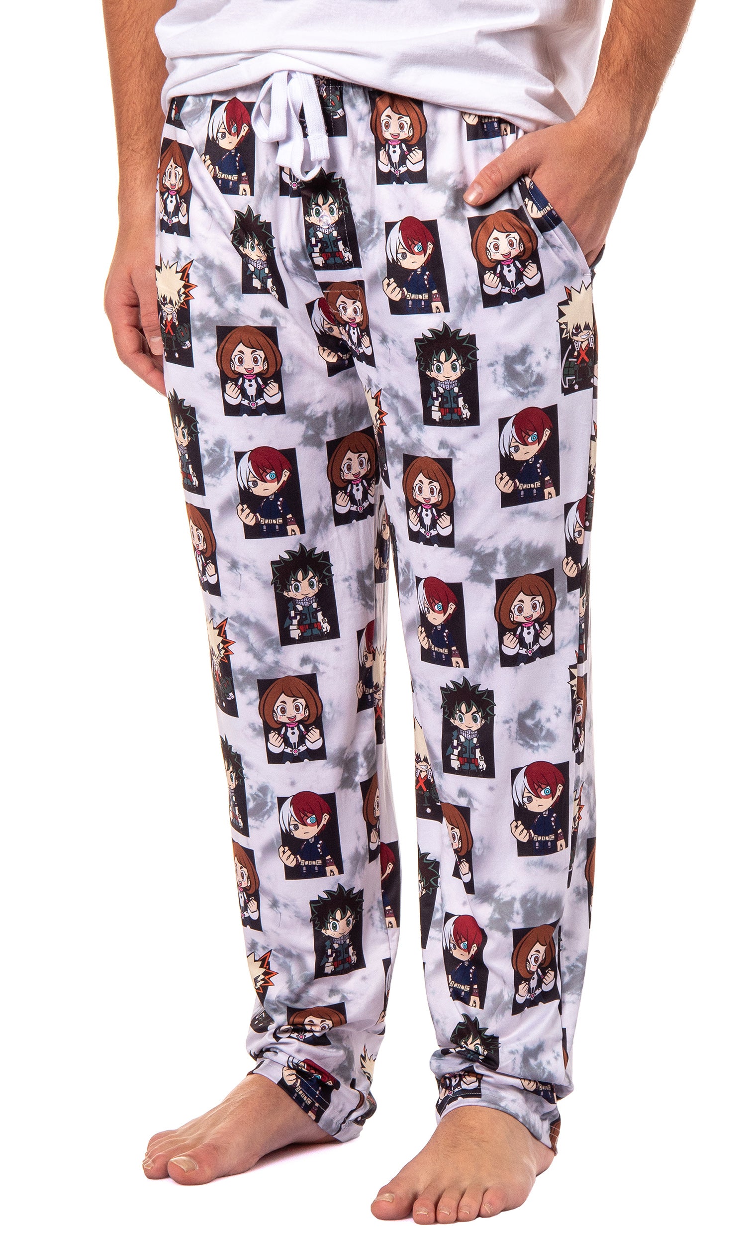 My Hero Academia Men's Pajama Pants Deku Bakugo Shoto Todoroki Sleep Pants