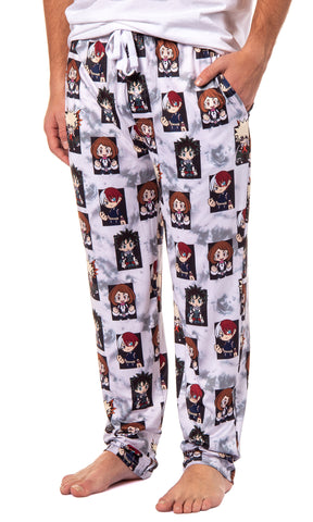 My Hero Academia Men's Pajama Pants Deku Bakugo Shoto Todoroki Sleep Pants