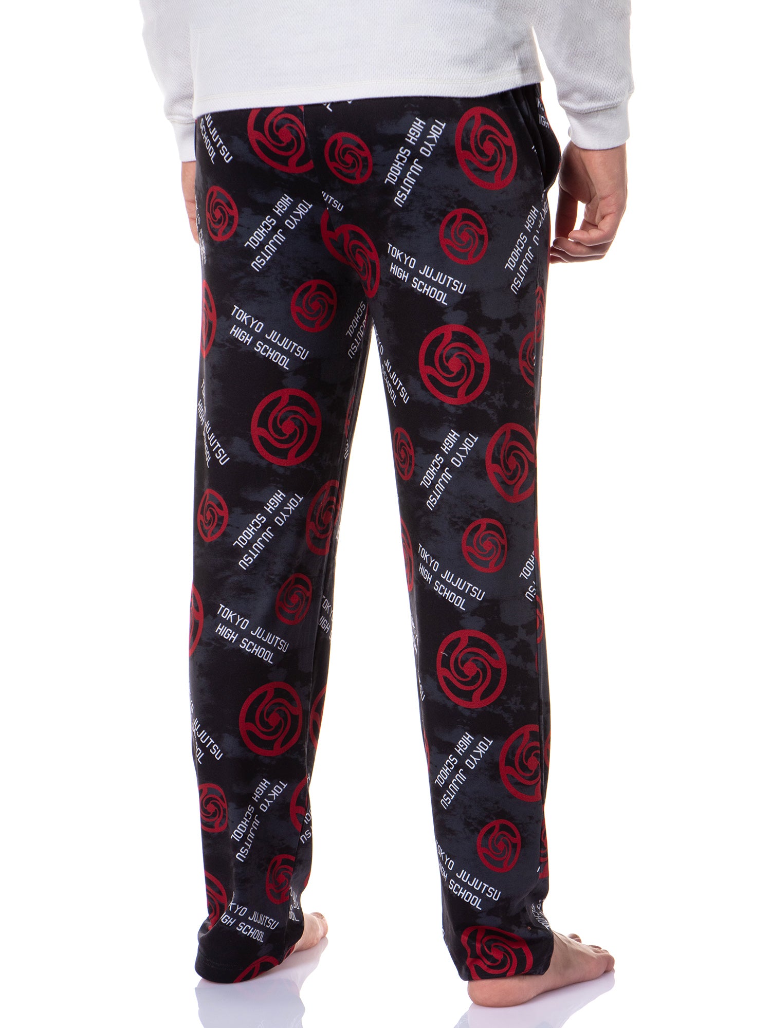 Jujutsu Kaisen Men's Tokyo jujutsu Logo Allover Print Lounge Pants
