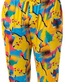 Pokemon Men's Pikachu Pajama Pants Allover Multicolor Lounge Sleep Bottoms
