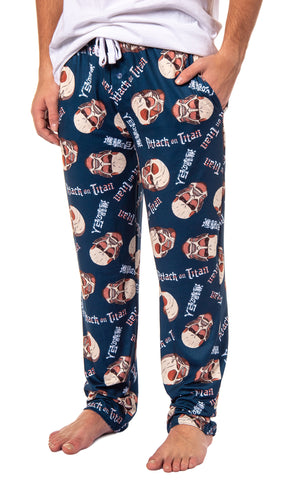 Attack on Titan Men's Manga Merch Pajama Pants Colossal Titan Sleep Pants
