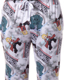 Fullmetal Alchemist Anime Men's Edward Alphonse and Title AOP Pajama Pants