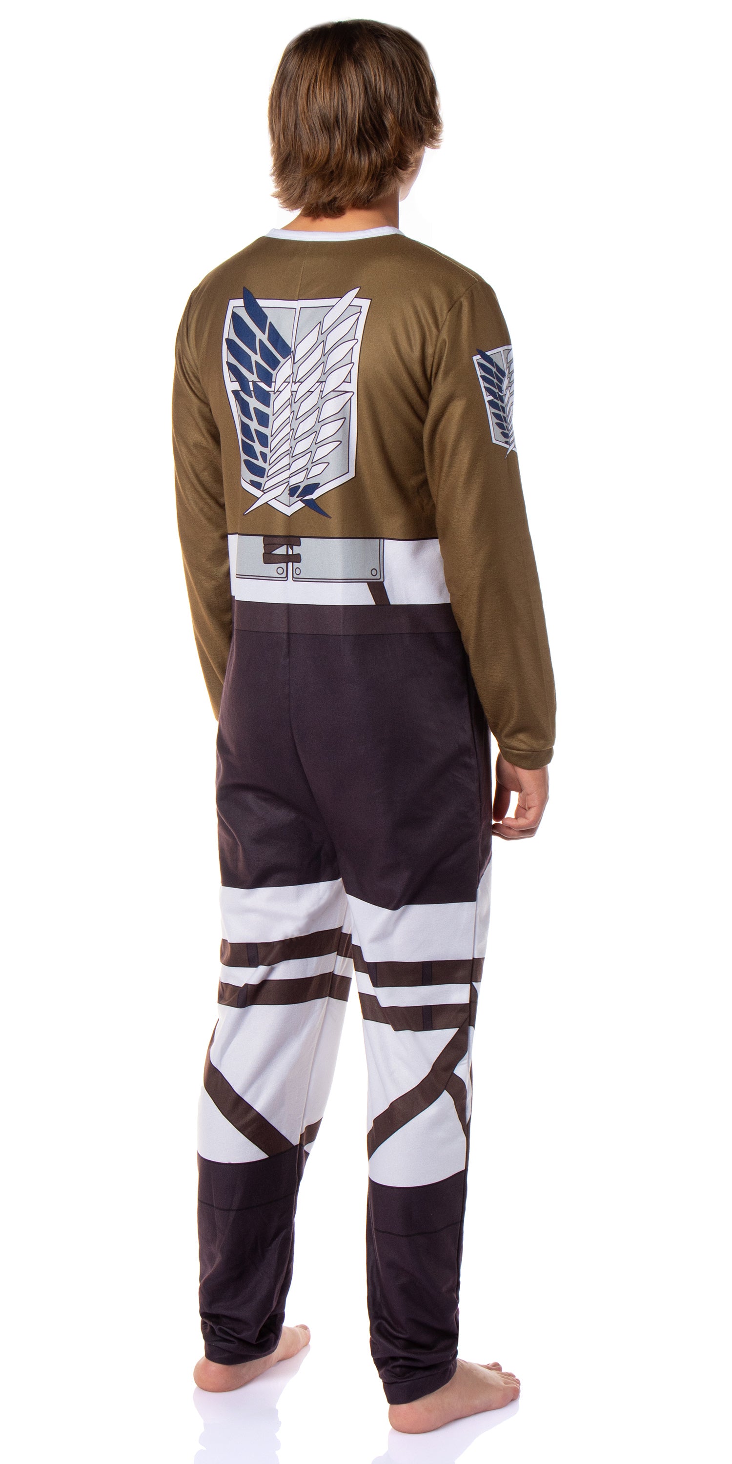 Attack on Titan Men's Eren Jaeger Scout Regiment Union Suit Costume