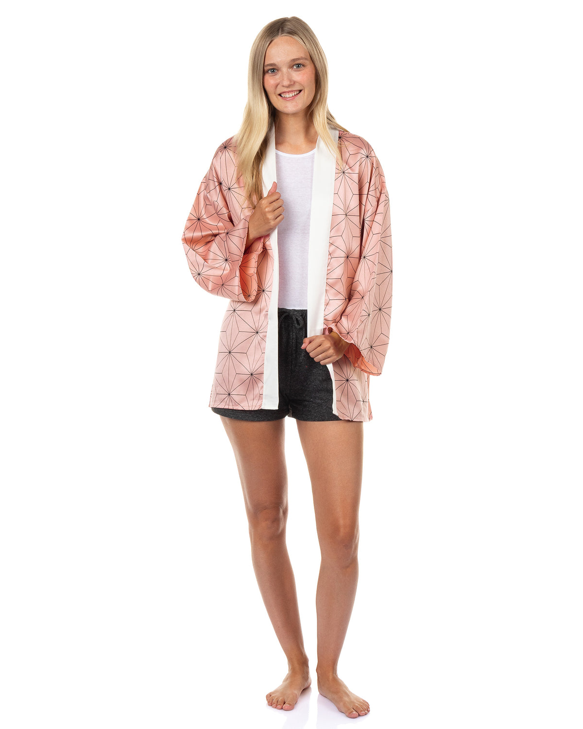 Demon Slayer Kimono Nezuko Kamado Adult Anime Costume Cloak