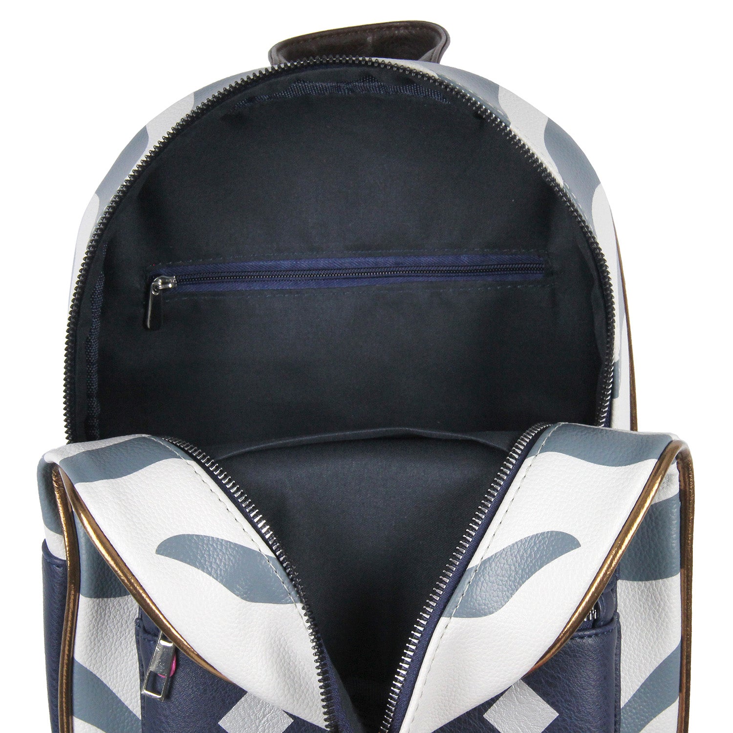 Star Wars Ahsoka Tano Character Pattern Faux Leather Tote Bag Mini Backpack 12"