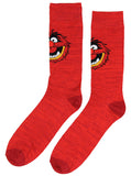 Disney The Muppets Socks Animal Men's Casual Crew Socks, Shoe Size 8-12