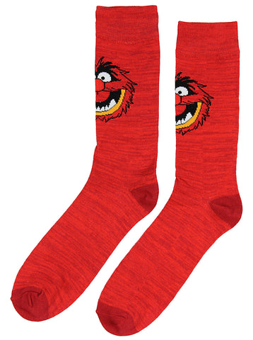 Disney The Muppets Socks Animal Men's Casual Crew Socks, Shoe Size 8-12