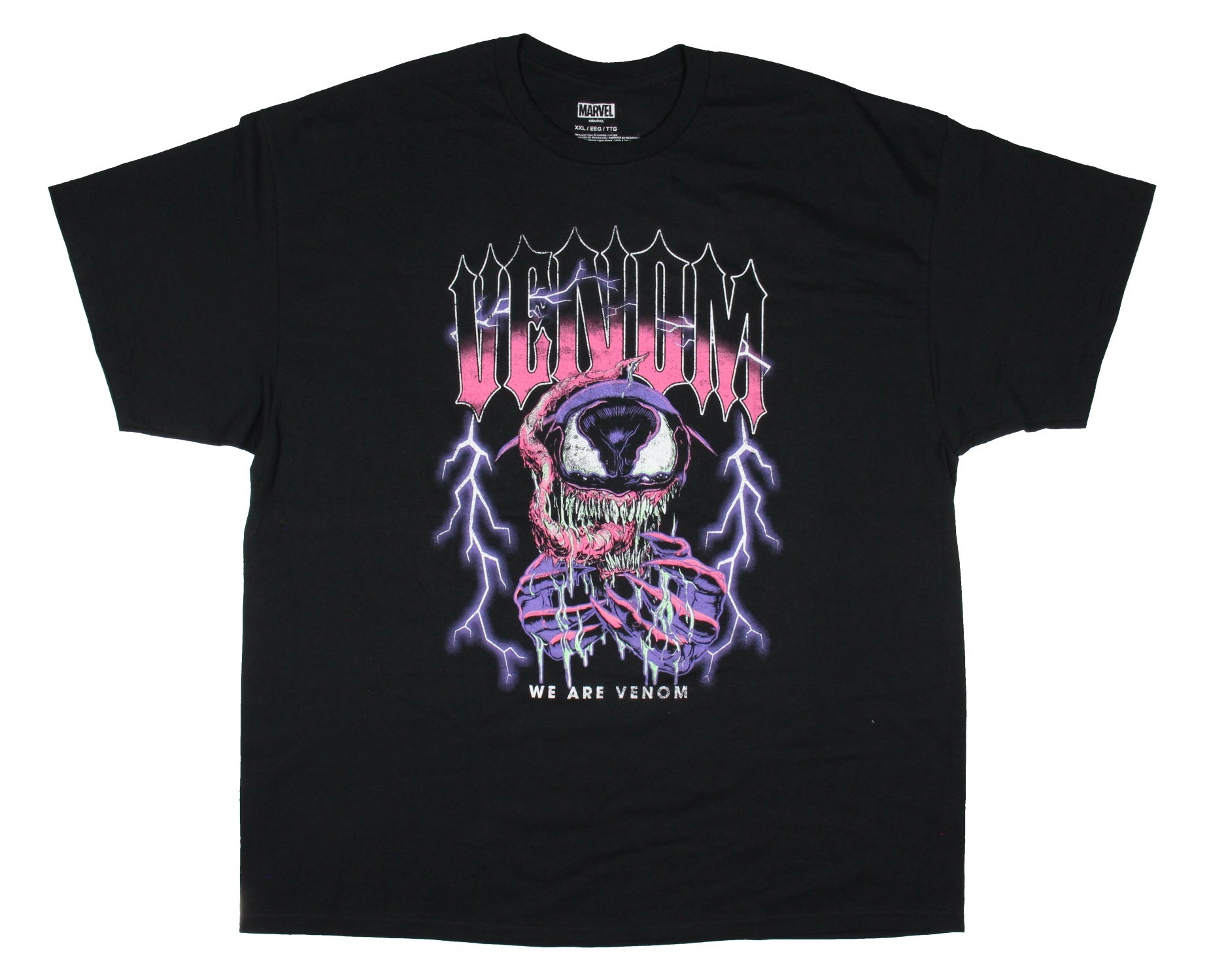 Marvel Men's Venom Anti-Hero Symbiot We Are Venom Razor Teeth Adult T-Shirt (M)