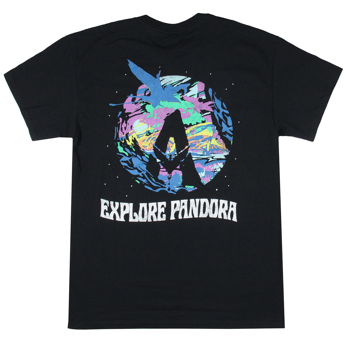 Avatar: The Way Of Water Men's Distressed Explore Pandora Logo T-Shirt Tee