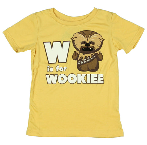 Star Wars "W Is For Wookie" Little Boys T-Shirt Kids