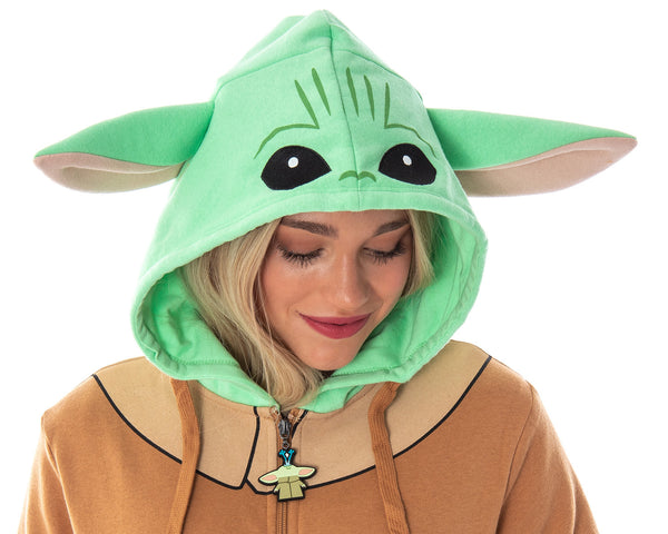 Star Wars Baby Yoda Juniors The Child Character Costume Zip Hoodie– Seven  Times Six