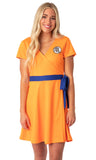 Dragon Ball Z Womens' Kanji Symbol Cosplay Costume Skater Dress