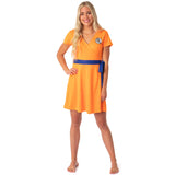 Dragon Ball Z Womens' Kanji Symbol Cosplay Costume Skater Dress