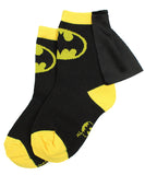 DC Comics Superhero Batman Superman The Flash Youth Boys Caped Crew Socks