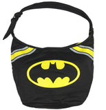 DC Comics Classic Batman Logo Junior's Hobo Bag Shoulder Purse NEW