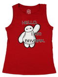 Disney Women's Juniors Big Hero 6 Hello I'm Baymax Muscle Tank Top